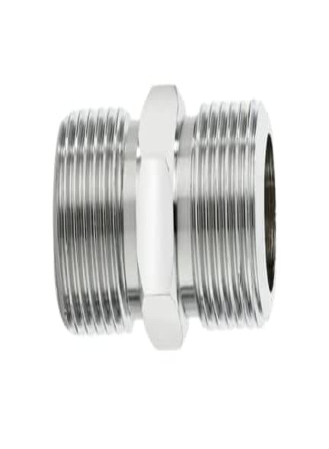 KINIK CP Brass Hex Nipple 20mm X 20mm Male Threaded for connecting two Threaded Pipes or fittings(Pack of 5) - Image 3